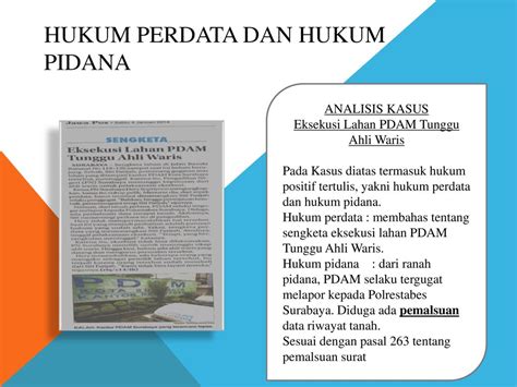 Hukum Pidana Dan Perdata Newstempo