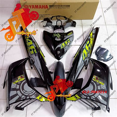 Yamaha Lc 135 Cover Set Body Set Black Kilat VR 46 Rossi Vietnam V2 V3