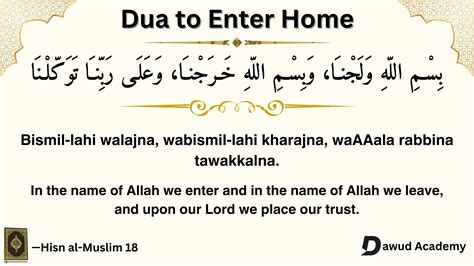 Dua For Entering Home From Quran And Hadith Updated