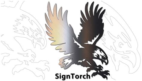 Eagle Landing Vector Dxf Svg Cnc Plasma Laser Router Cricut Silhouette