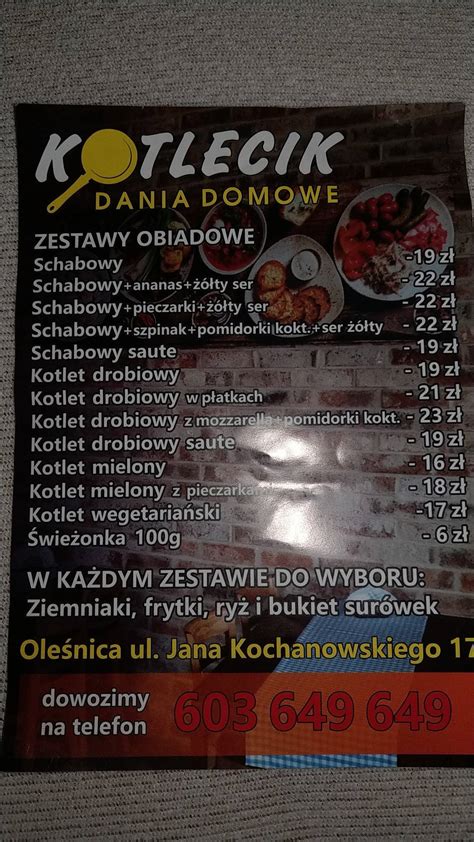 Menu At Pepe Pizzeria Olesnica