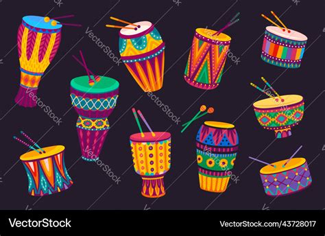 African Instruments Vector Images Over 4100