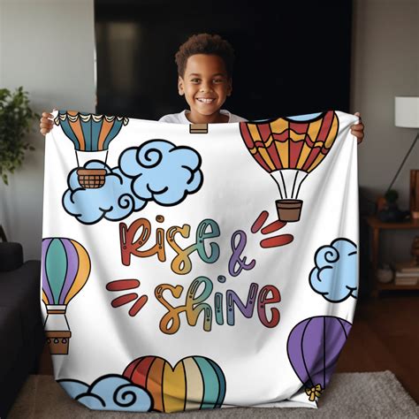 Cute Baby Blanket Hot Air Balloon Blanket Hot Air Balloon Baby Blanket Baby Shower Gift Unique