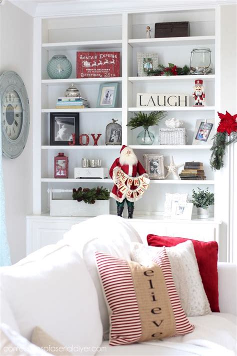 Christmas Decorating Ideas For Bookshelves Minimalist Home Design Ideas