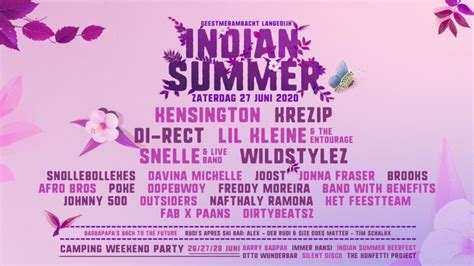 Indian Summer Festival Maakt Eerste Namen Bekend Festival Fans