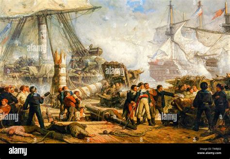 Battle Of Trafalgar Painting Banque De Photographies Et Dimages