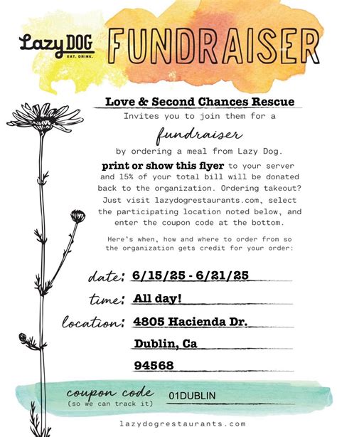 Jun 19 | Lazy Dog Rescue Fundraiser | Dublin, CA Patch