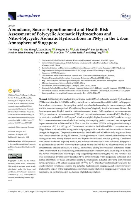 PDF Abundance Source Apportionment And Health Risk Assessment Of