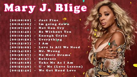 Mary J Blige Greatest Hits Best Songs Mary J Blige Mary J Blige Full Album Youtube