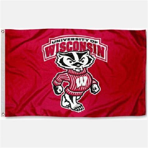 University Of Wisconsin Badger Flag Falls Flag Source