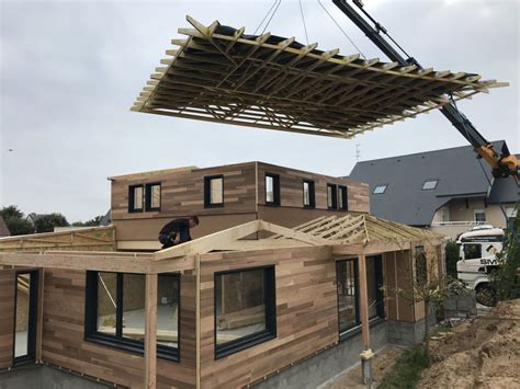 Construction D Une Maison Ossature Bois Sur La C Te De Nacre