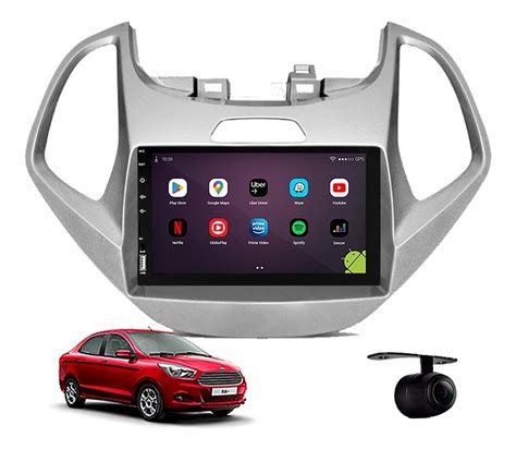 Central Multimídia Android Ford Ka 2015 2016 2017 2018 Prata