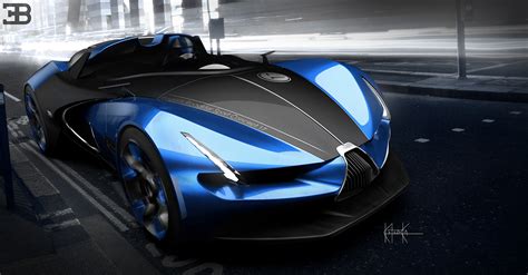 Futuristic Bugatti Roadster Comes To Life Carscoops