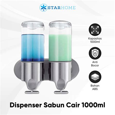 Jual StarHome Dispenser Sabun Cair 1000 Ml Dapat Dikunci Tempat Sabun