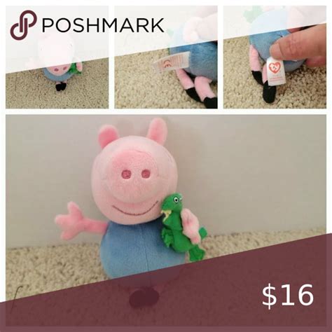 Peppa Pig George With Dinosaur Mini Plush Toy75 In 2022 Peppa Pig