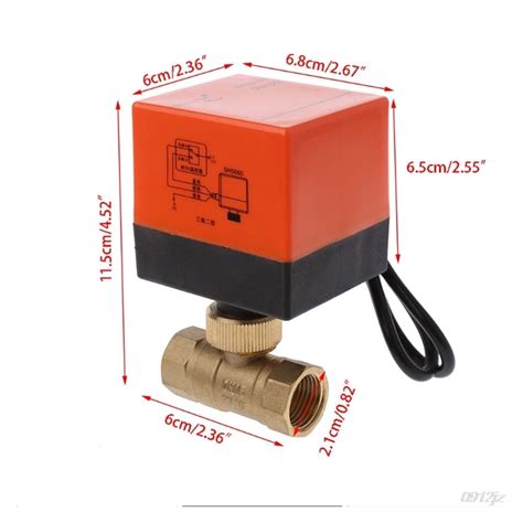 Dn15 Dn20 Dn25 Electric Motorized Ball Valve Dn20 Ac 2 Way 3 Wire