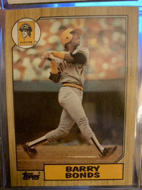 1987 TOPPS BARRY BONDS ROOKIE CARD RC 320 EBay