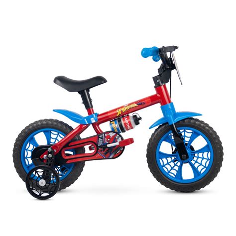 Bicicleta Infantil Homem Aranha - Bicicleta Infantil Homem Aranha Aro 12 Com Rodinha SpiderMan | Shopee ...