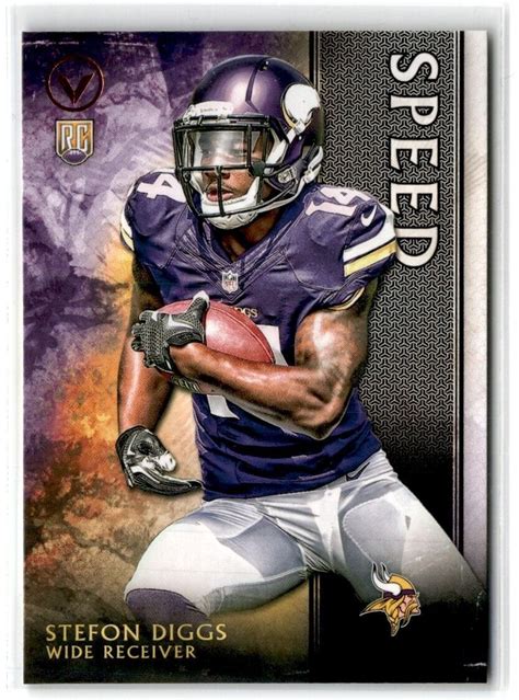 Topps Valor Stefon Diggs Rc Vikings Ebay