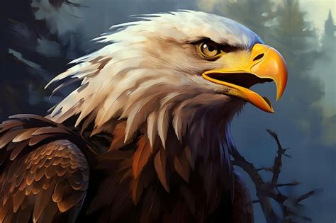 Premium AI Image | Eagle closeup photo High resolution