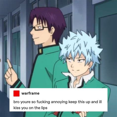 Pin By Sean On Fandom Cute Gay Saiki Anime Funny