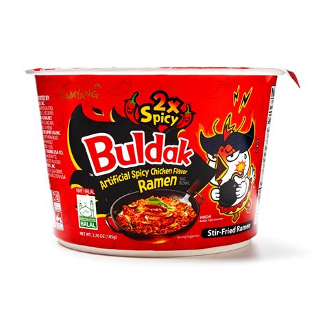 Get Samyang Buldak Ramen Bowl 2X Spicy Hot Chicken Flavor Big Size