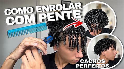 Como Enrolar O Cabelo Pente Enrolando Cabelo Masculino Pente