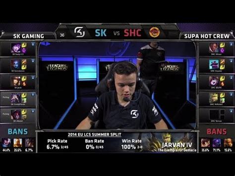 Sk Gaming Vs Supa Hot Crew S Eu Lcs Summer Week Day London