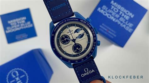 Swatch Bioceramic Moonswatch Super Blue Moonphase Full Unboxing And