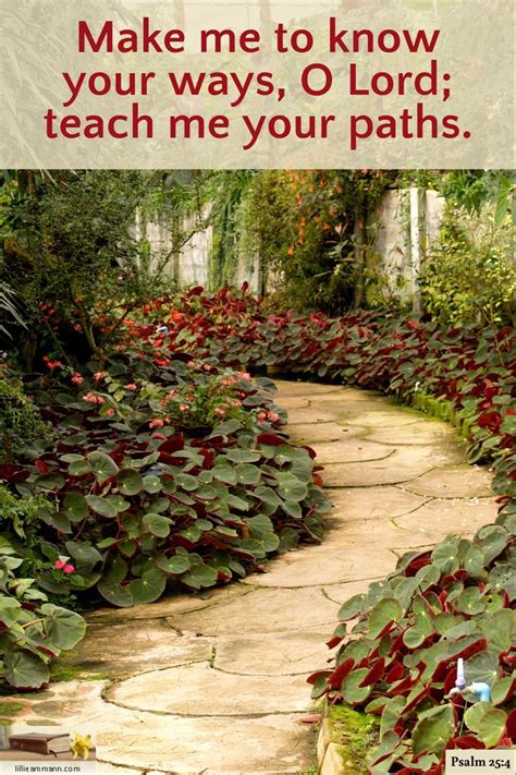 Psalm Make Me To Know Your Ways O Lord Teach Me Your Paths