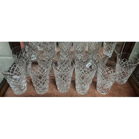 A Good Set Of Eleven Waterford Crystal Water Glasses