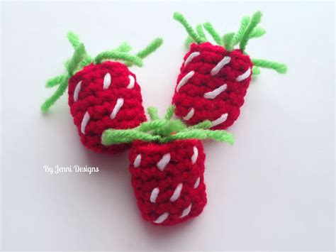 Easy And Free Crochet Strawberry Patterns