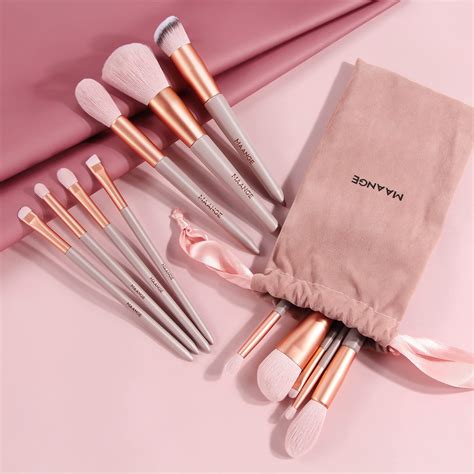 Maange Pcs Makeup Brushes Set With Bag Nude Cloud Shop Bd
