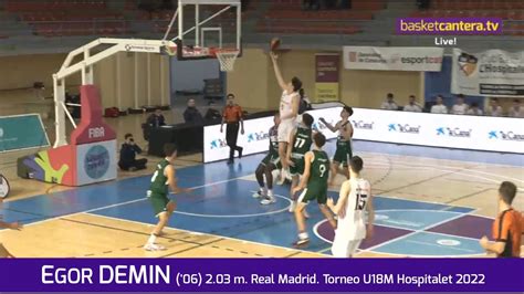 Egor Demin M Junior Real Madrid Torneo U M L Hospitalet