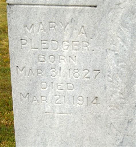 Mary Ann Chastain Pledger Find A Grave Memorial