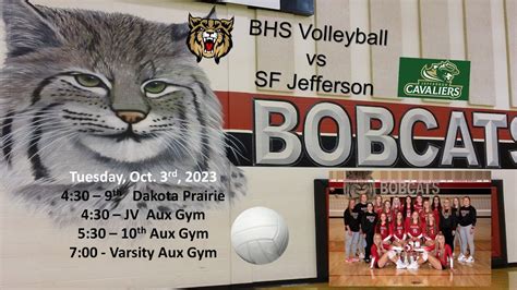 Brookings Bobcats Volleyball Vs Sioux Falls Jefferson Cavaliers GVB