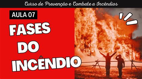 Fases do Incêndio Aula 07 do Curso de Proteção Contra Incêndios