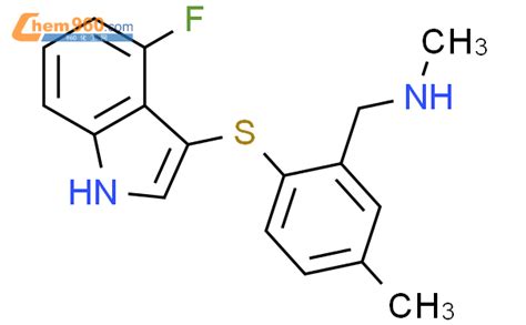 857499 37 7 Benzenemethanamine 2 4 Fluoro 1H Indol 3 Yl Thio N 5