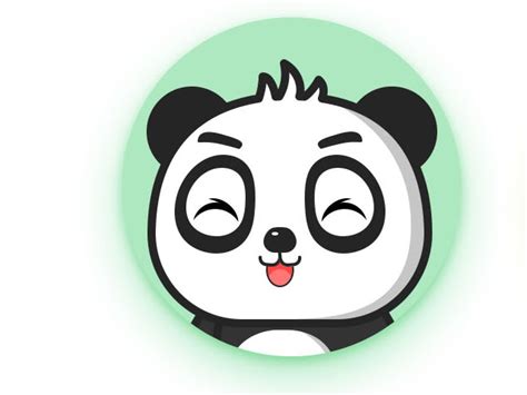卡通熊猫凌凌白 站酷zcool