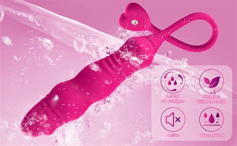 G Punkt Dildo Vibrator Mit Sto Funktion Eatfeed Leise Stoss Vibration F R Frauen Teleskop