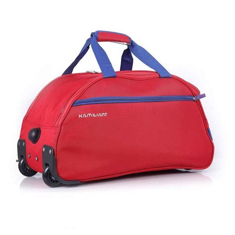 Kamiliant By American Tourister Brio 52cm Red Wheel Duffle Trolley Bag