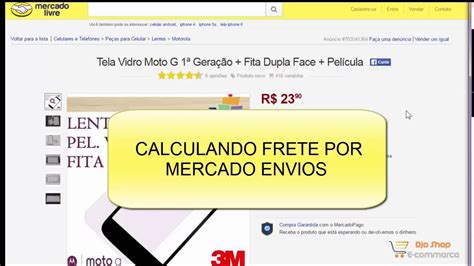 Como Calcular Frete No Mercado Livre YouTube