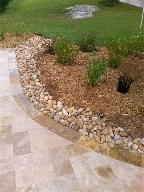 Lawn Edging River Rock 6 River Rock Landscaping Driveway Landscaping