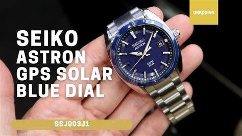 Unboxing Seiko Astron Gps Solar 39mm Blue Dial Ssj003j1 Youtube