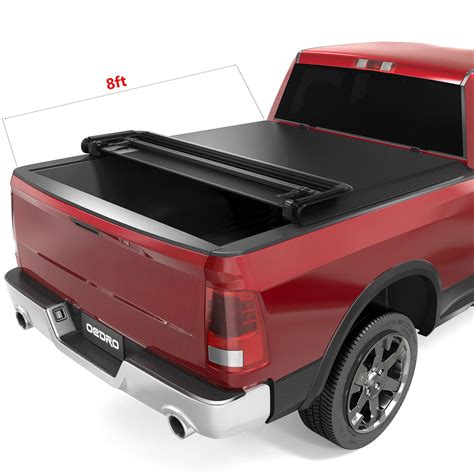 Ledkingdomus Ft Soft Quad Fold Truck Bed Tonneau Cover For