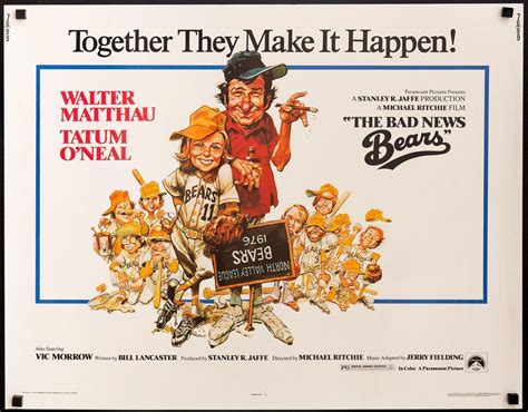 The Bad News Bears Movie Poster 1976 Half Sheet (22x28)