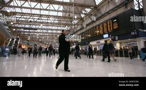 WATERLOO TRAIN STATION LONDON ENGLAND Stock Video Footage - Alamy