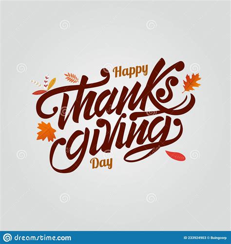 Vector Illustration Happy Thanksgiving Day Typography Vector Design