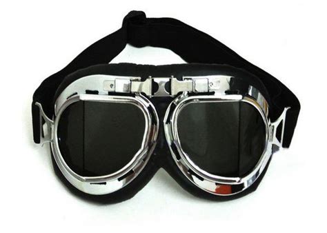 Buy Motorcycle Aviator Pilot Cruiser Atv Gogglees Eyewear Smoke Lens