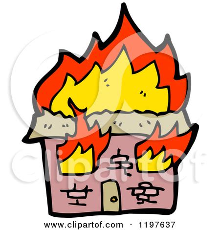 Cartoon Building On Fire | Free download on ClipArtMag